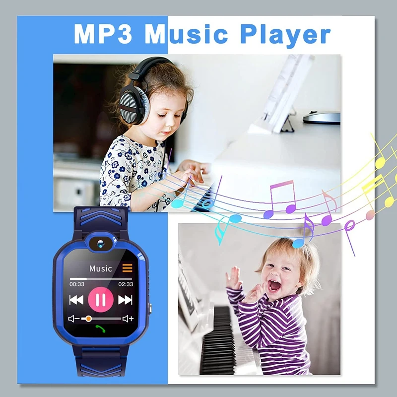 Phone Smart Watch With SOS Call Camera Games Recorder Alarm Music Player Christmas Birthday Gifts Toys For Kids