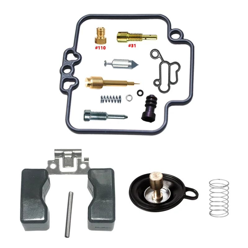 Yamaha JOG100 XC100 Carburetor Repair Kit with Float Aircut Pump Parts