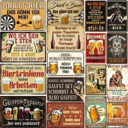 German Retro Metal Sign Vintage Beer Sign Plaque For Home Bars Pubs, Man Cave, Garage, Cafe, Restaurant Wall Decor parties gifts