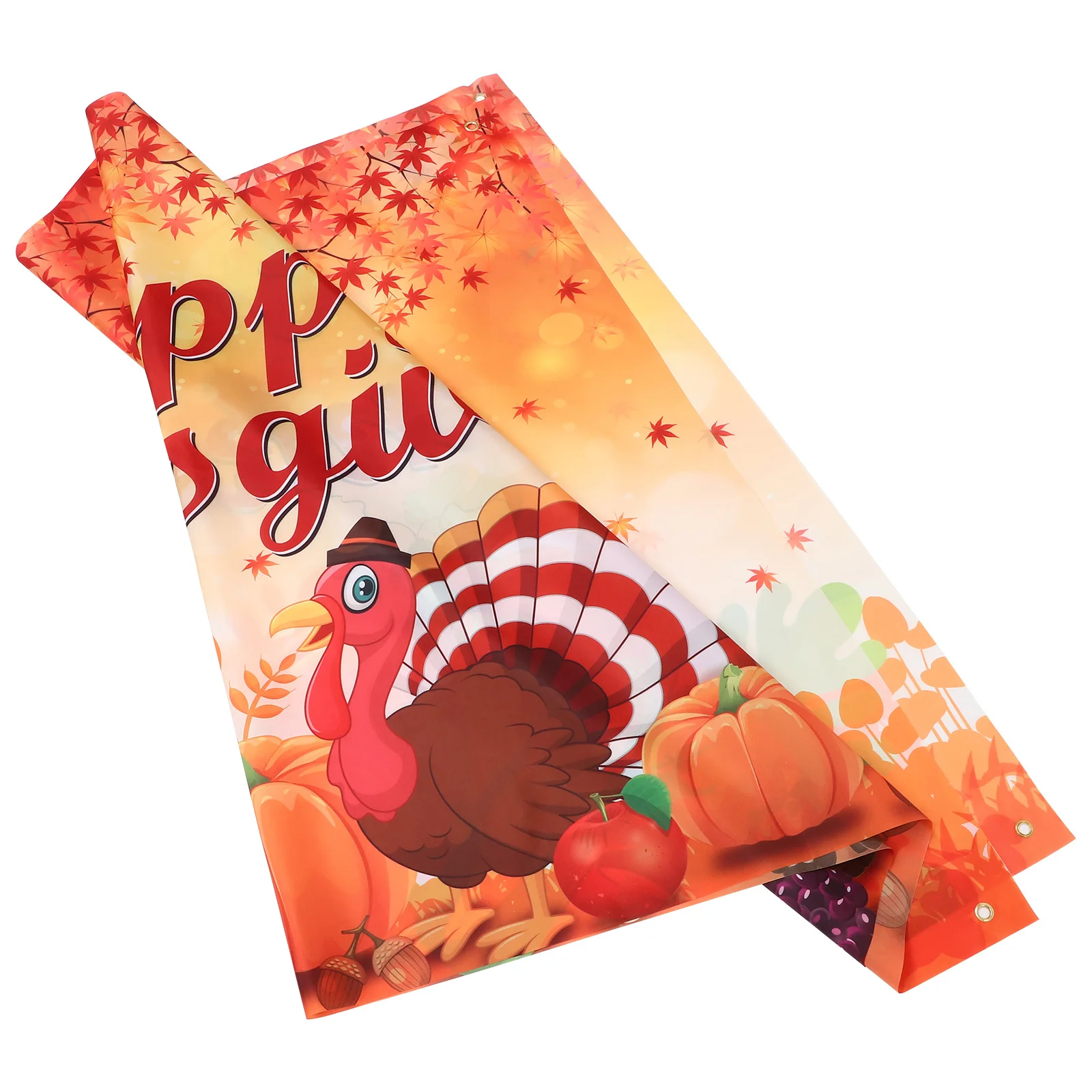 

Thanksgiving Day Halloween Background Cloth Banner Autumn Harvest Wall Hanging Soft Party Scene Layout Prop