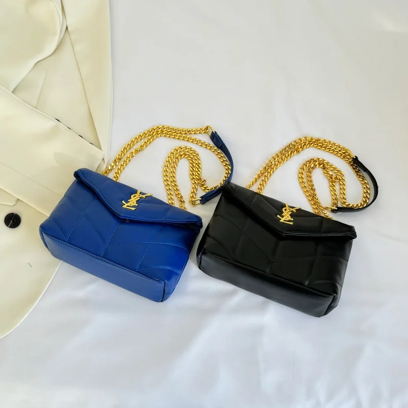 

Элегантная женская сумка через плечо с цепочкой, уличная повседневная сумка через плечо, классическая маленькая квадратная сумка, модная и модная сумка