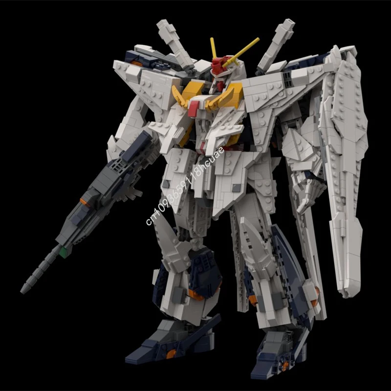 

1969 шт. MOC RX-105 Xi усовершенствованные универсальные гуманоидные строительные блоки Warframe, рождественский подарок, архитектурная структурная меха