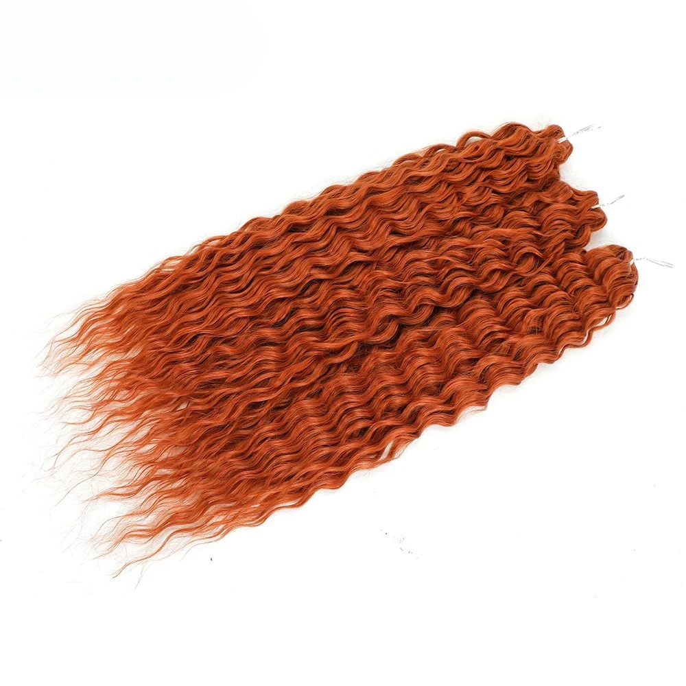 3 Stuks 300 Ariel Diep Water Twist Gehaakte Krullend Haar Piano Blond P12/16/613 Bruin 6 vlechten Wit Grijs 58 #   Bundels