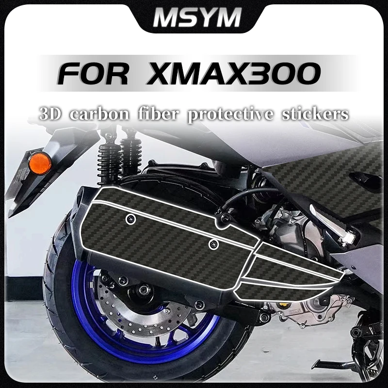 

Motorcycle 3D carbon fiber protective stickers car body stickers fuel tank stickers accessories For Yamaha X MAX300 Xmax300