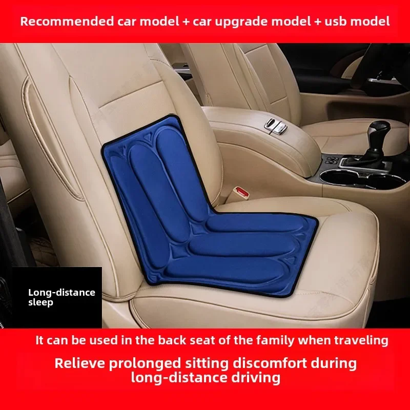 Multifunctional Electric Massage Seat Cushion Vibration Hot Compress for Waist & Hip, Home & Car Universal Use