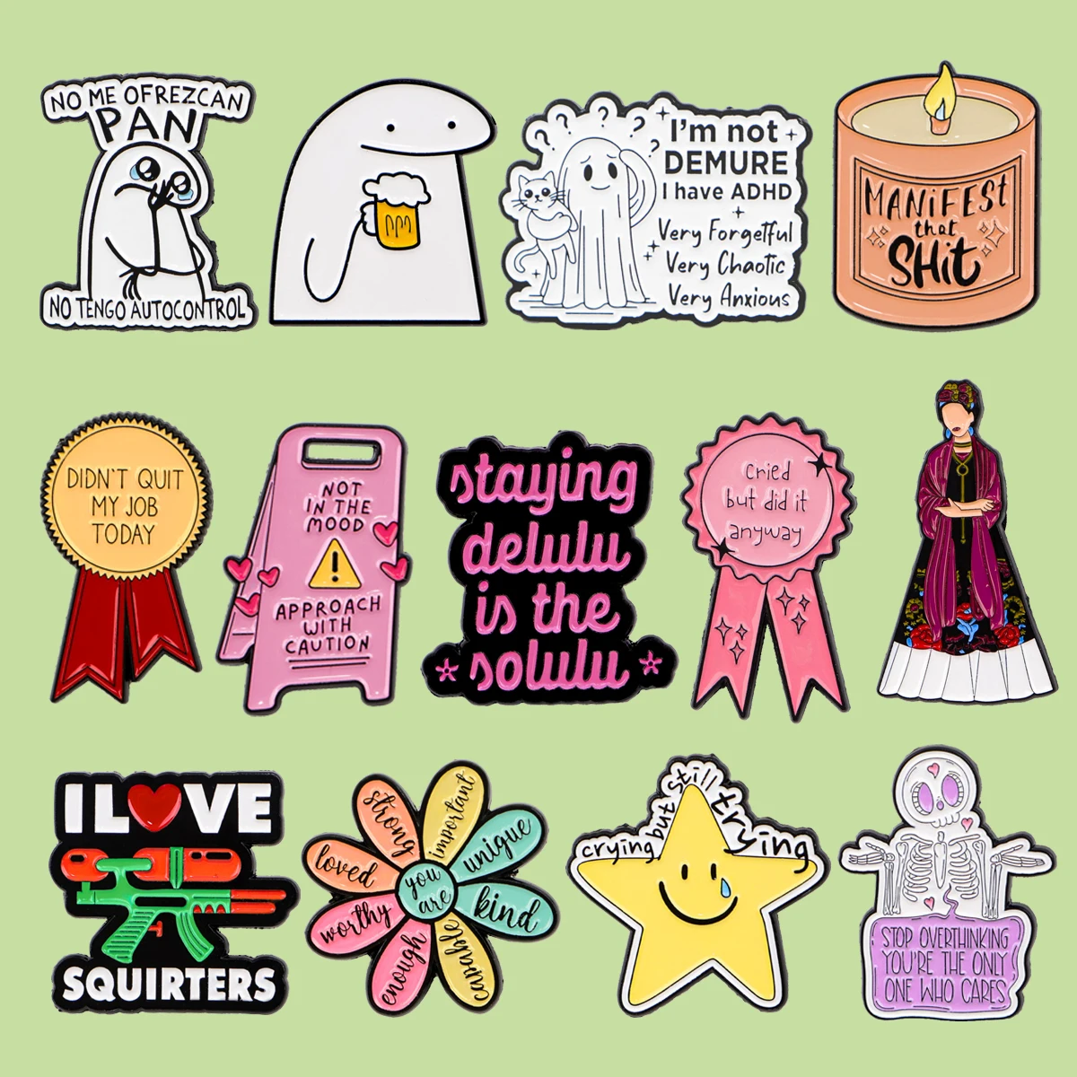 Bier-Motiv Emaille-Anstecknadeln mit spanischen Zitaten, Broschen, Taschen-Medaillen, Revers-Pins, Abzeichen für Rucksack-Accessoires, Schmuck, Mitarbeitergeschenke