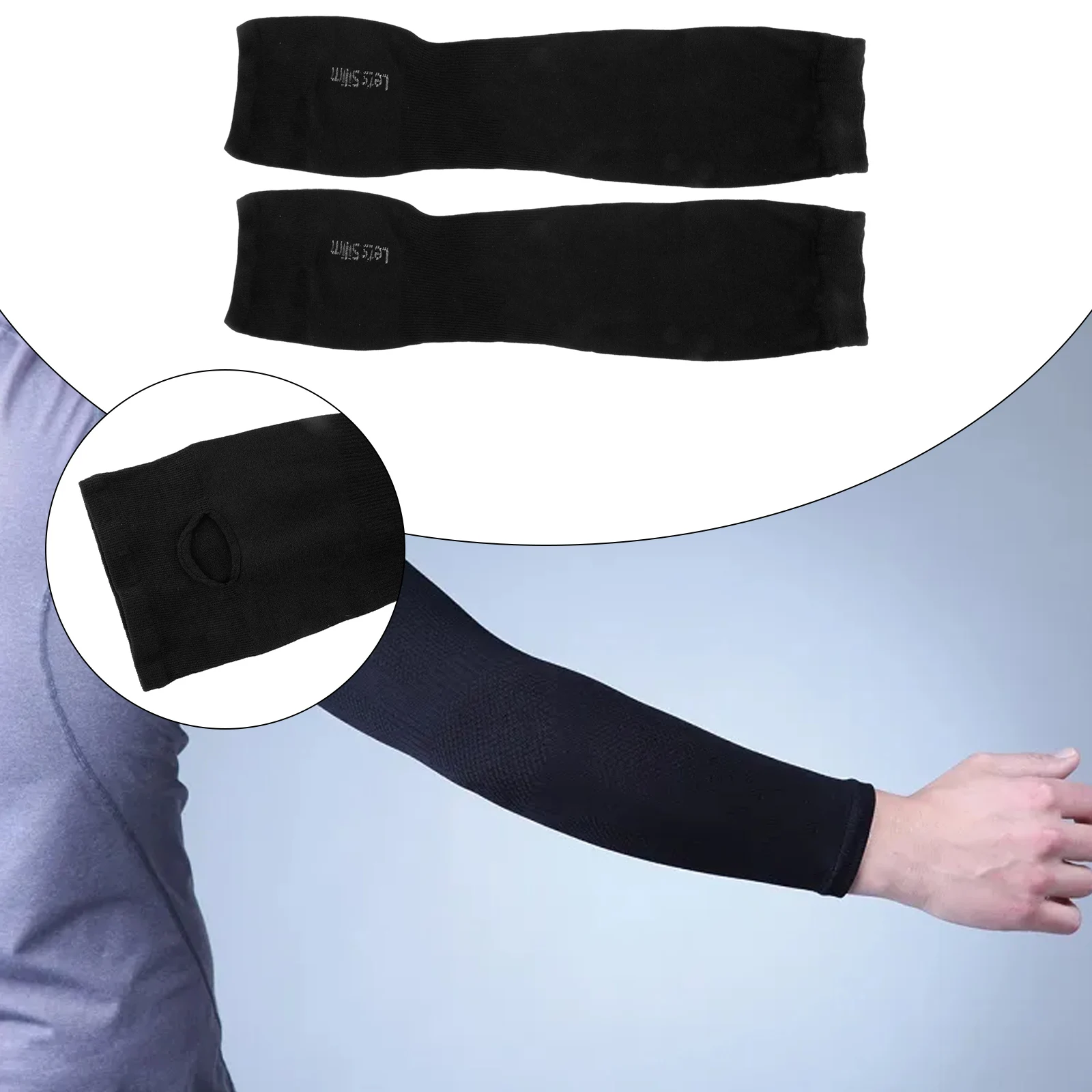 New Arm Sleeves Summer Sports No Deformation No Fall Outdoor Bicycle Climbing Fishing Ice Silk Fabrics Anti UV