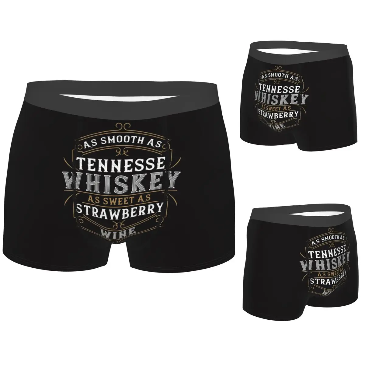 

Boxer Underpants Shorts As Smooth As Tennessee Whiskey Panties Men Soft Underwear for Homme Man Boyfriend Gift