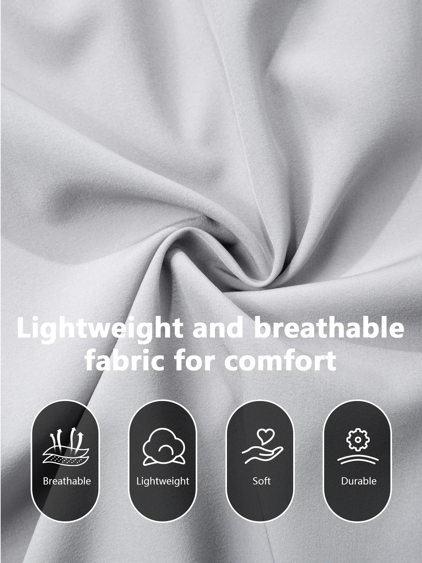 Soft Smooth Quick Dry Men’s Relaxed Bermuda Shorts Anti-Wrinkle Woven Fabric Zipper Storage Pockets Adjustable Waistband Outdoor