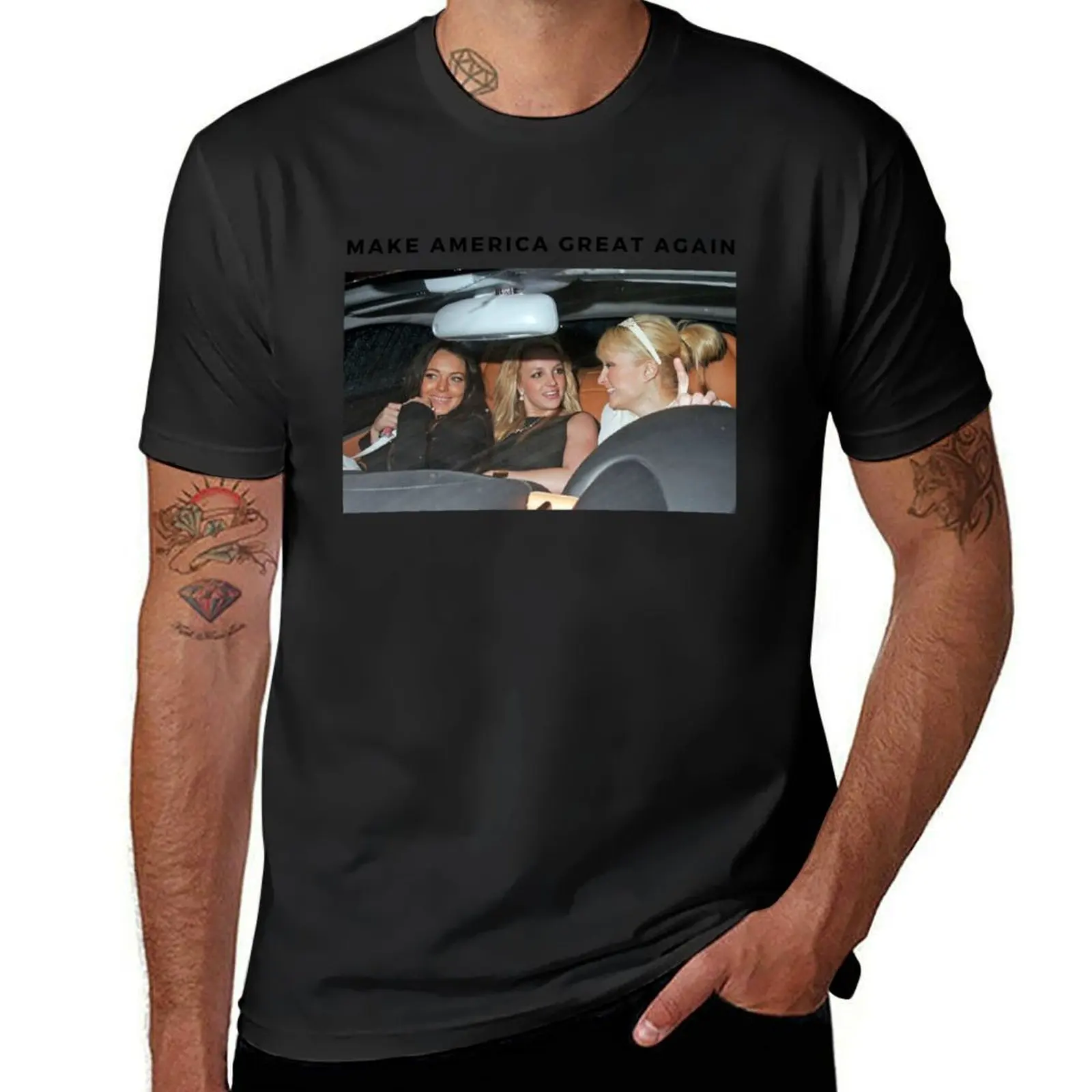 

Britney Paris Lindsay T-Shirt summer tops shirts graphic tees vintage t shirts for men pack