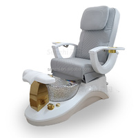 Professional Luxury Modern Beauty Nail Salon Pipeless Whirlpool System Discharge Pump Foot Spa Manicure Massage Pedicure Chair