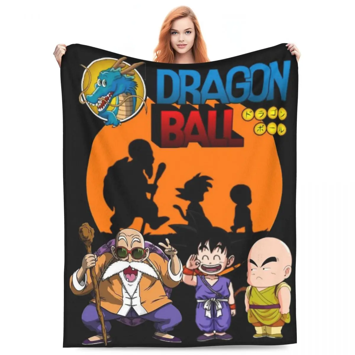 

Пушистое одеяло Dragon Ball Roshi Disciples, модное одеяло для дома, отеля, дивана, 125*100 см, ковер