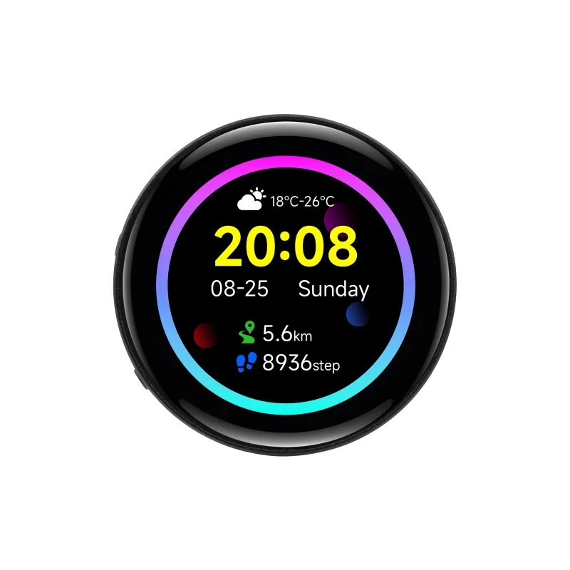 RP2350 1.43inch AMOLED Display Development Board,466×466,SPI Interface Round Display,Onboard Accelerometer And Gyroscope Sensor