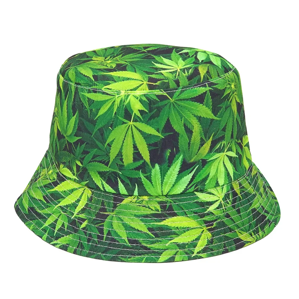 2024 Printed Graffiti Bucket Hats for Women Men Fashion Spring Summer Panama Caps Black Cotton Fisherman\'s Hat