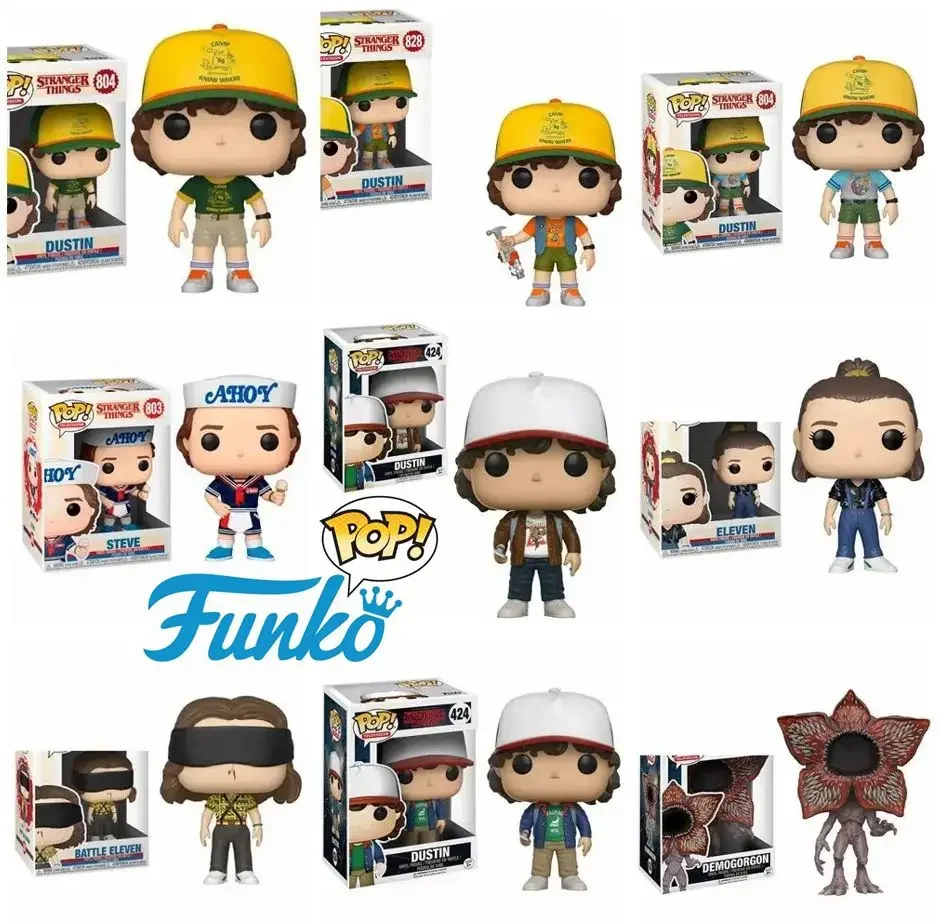 FUNKO POP NEW   Battle Eleven 826# 511# 421# Dustin&Dart 593# Steve 803# Dustin 804# 424# 828# Action Figure Toys