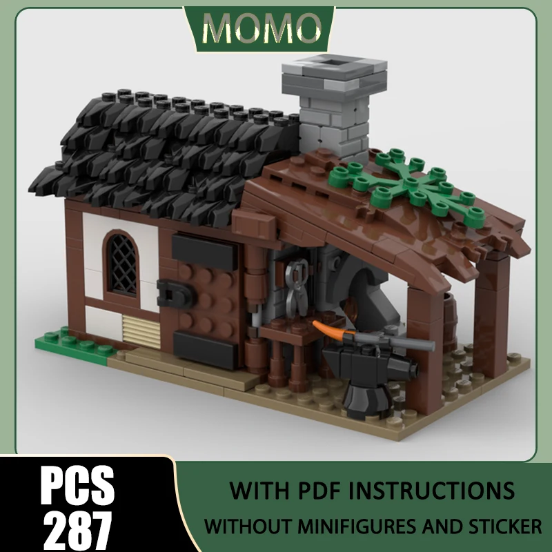 mattoncini-da-costruzione-moc-piccola-fonderia-medievale-per-il-villaggio-modello-fabbro-tecnologia-assemblaggio-mattoni-costruzione-giocattoli-di-natale