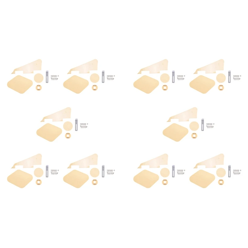 

10Set Yellow Pickguard Cavity Switch Covers Pickup Selector Plate Bracket Screws Fit Les Paul Guitar Style Kit