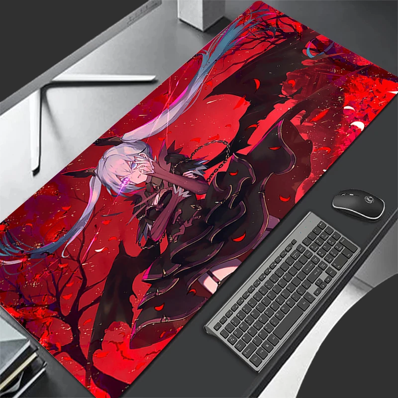 لوحة ماوس كرتونية للفتيات ، حصير مكتب كاواي ، حصيرة طاولة كبيرة ، وردي ، أنيمي ، H-Hatsuns ، M-Mikus ، كمبيوتر محمول ، لوحة مفاتيح ، كمبيوتر شخصي