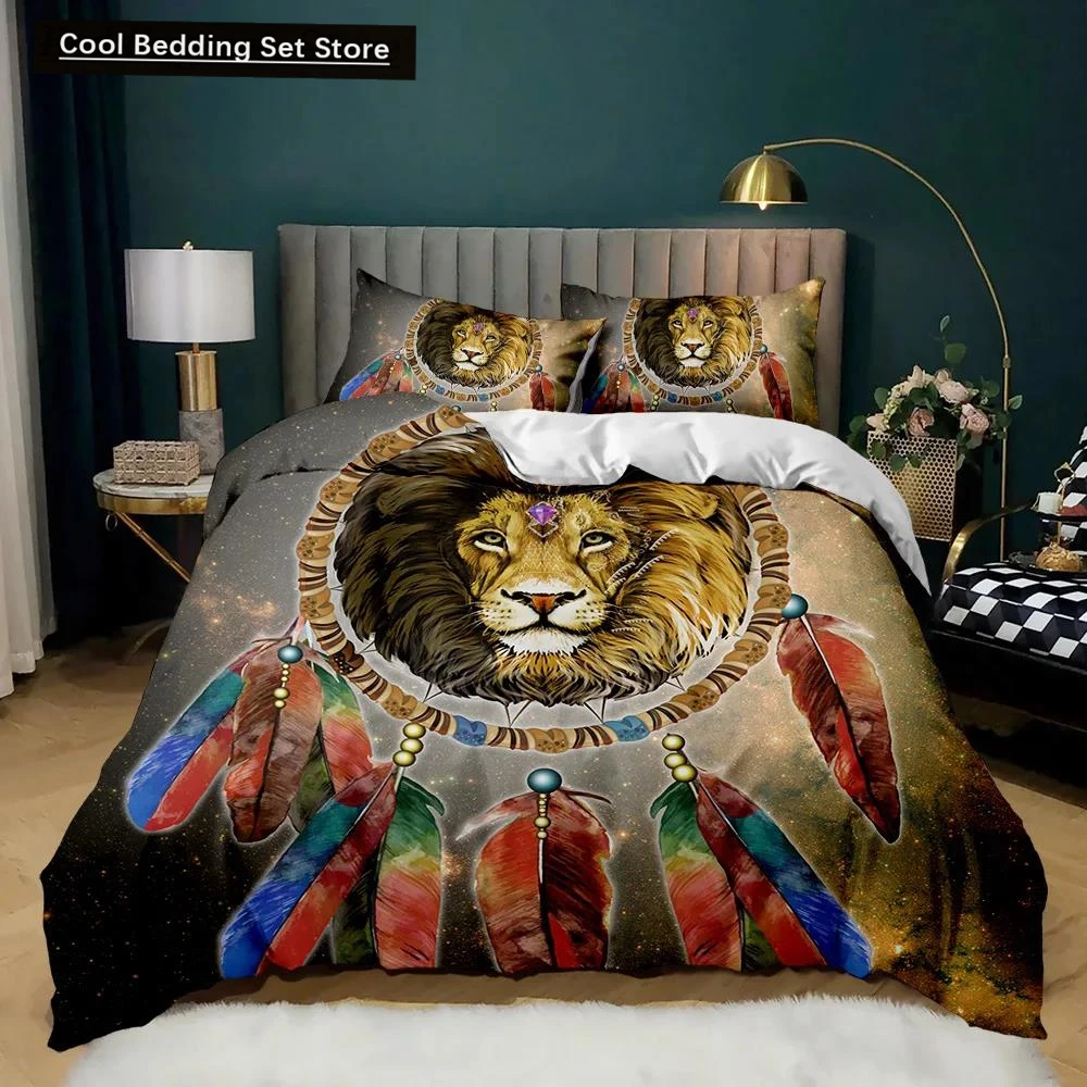 

Animal Dream Catcher Duvet Cover Set Indian Dream Catcher Animal Bedding Set Adults Exotic Style Bohemia Polyester Quilt Cover