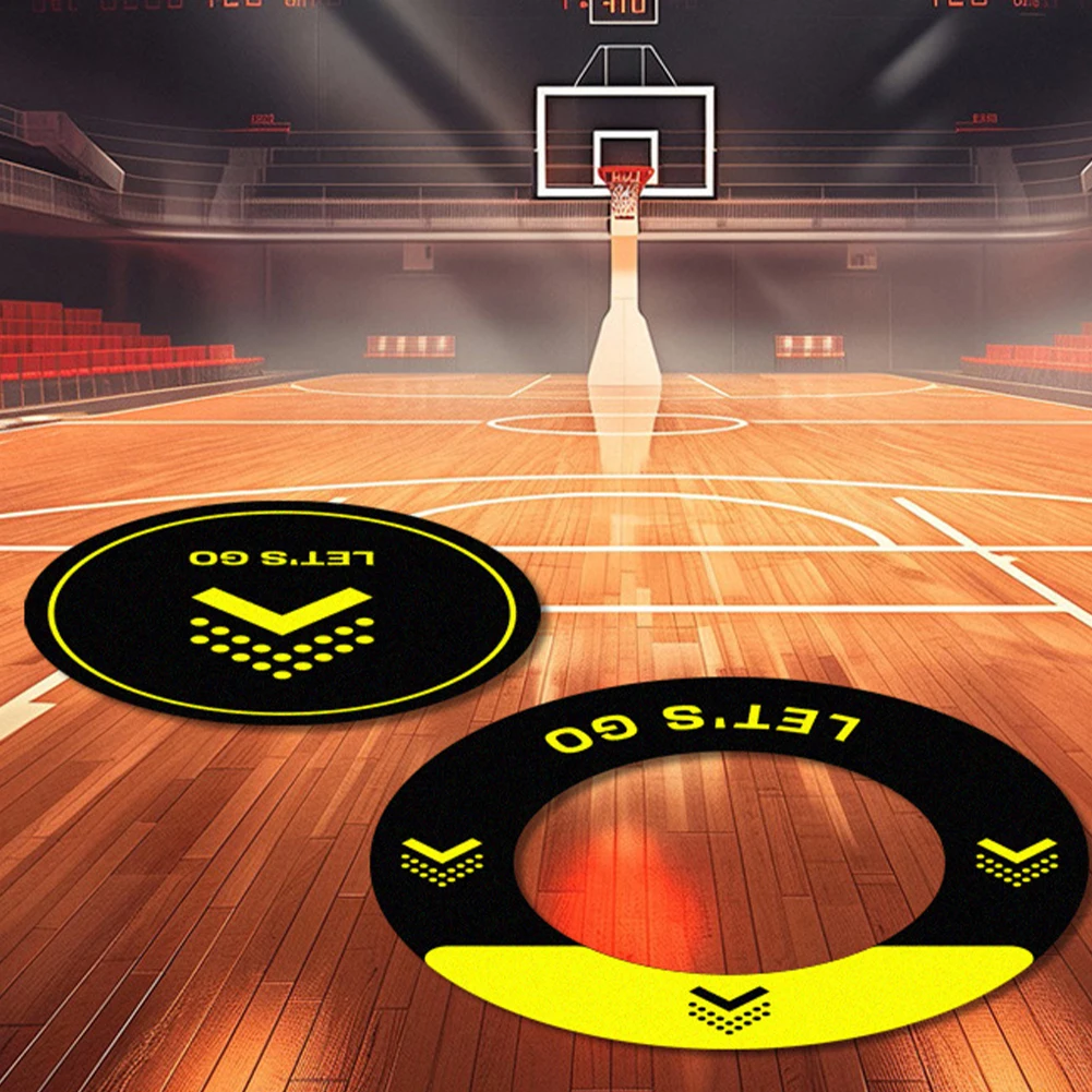 Basketball-Beinarbeit-Trainingsmatte, rutschfeste Basketball-Trittpolster, leise Beinarbeit, Beweglichkeitsmatte für die Beschleunigungsstärke und Koordination