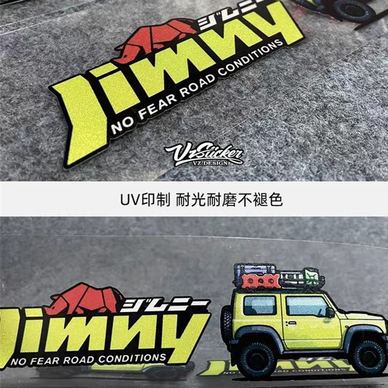 Car Fashion Sticker Accessories For Suzuki Jimny JB43 JB74 JB64 Cute Body Sticker Personality Decoration Reflective Car Sticker