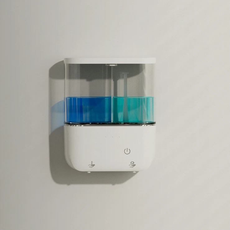 S1 Hotel-Grade Wall-Mounted Induction Soap Foam Automatic Hand Wash System Double Outlet USB Directly Supplied Factory for