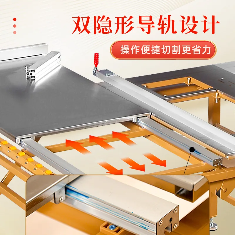 Woodworking table saw special workbench precision quasi-push table saw multi-functional folding saw table dust-free child and mo