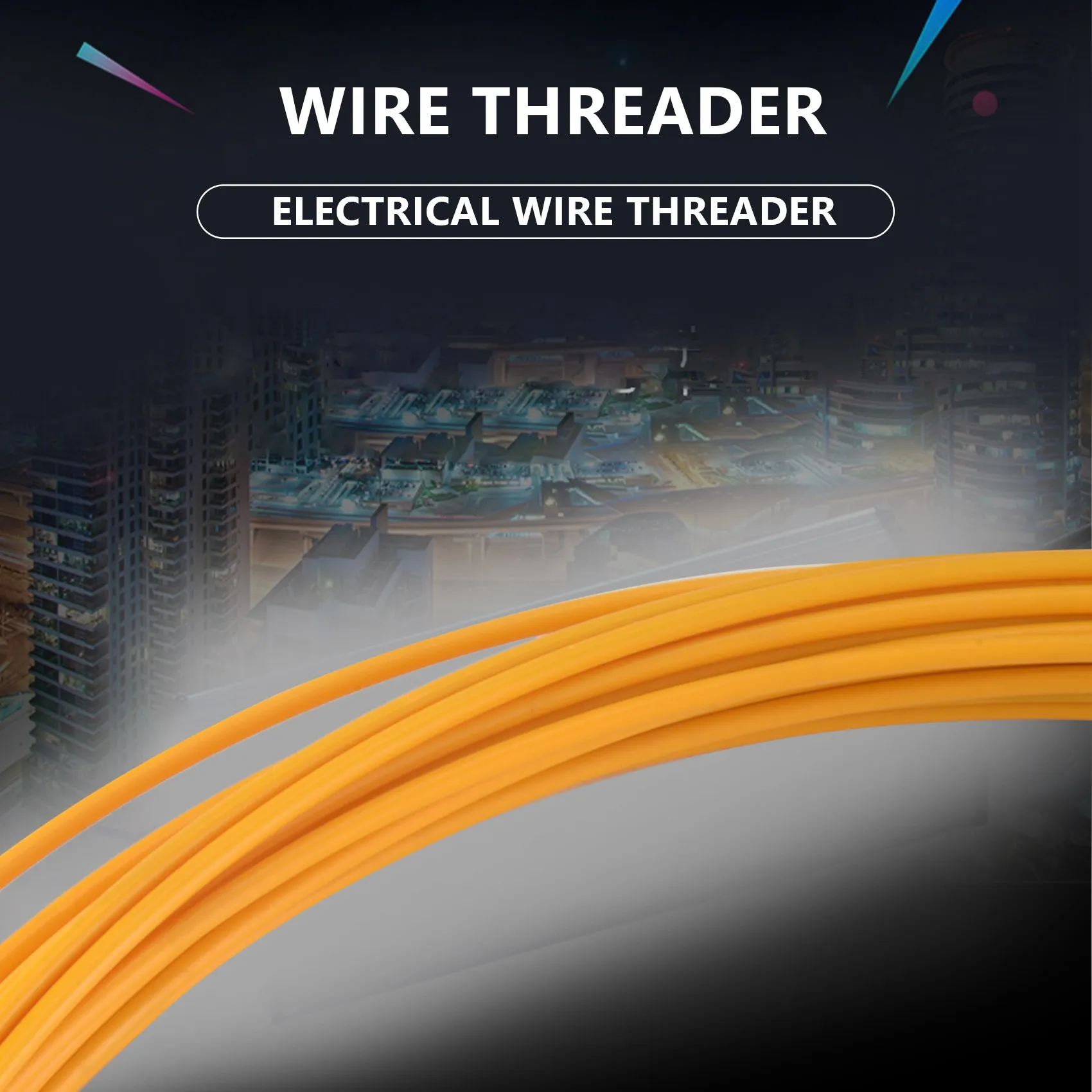 20M 3Mm Guide Device Fiberglass Electric Cable Push Pullers Duct Snake Rodder Fish Tape Wire