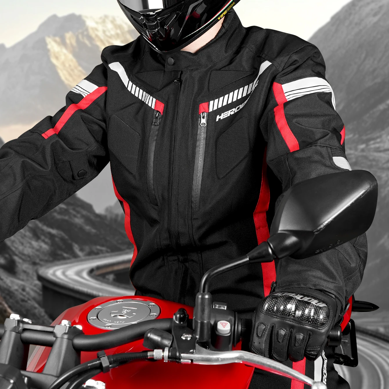 

Waterproof Motorcycle Jacket Men Chaqueta Moto Wearable Riding Racing Protection Motocross Suit With Linner For 4 Season M-3XL