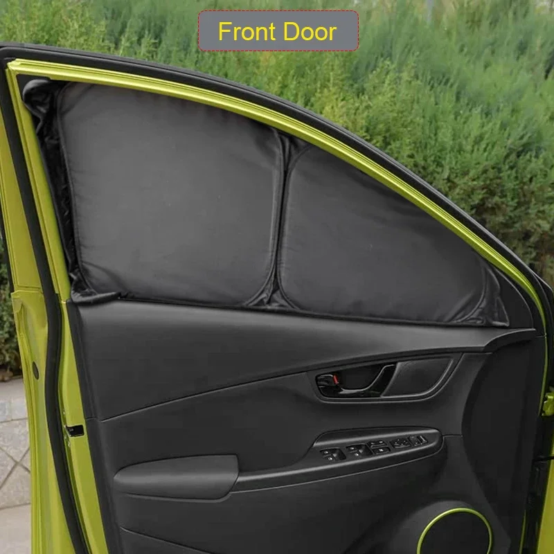 

Car Black Window Privacy Sunshade Auto Anti-UV Heat Insulation Protect Cover Interior Accessory For Hyundai KONA 2018-Present