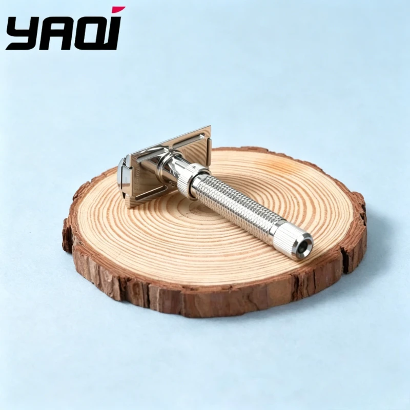 2026 New Arriva！YAQI Ultima Stainless Steel Adjustable Mens Safety Razor - 77mm Handle length for precision shaving view 4