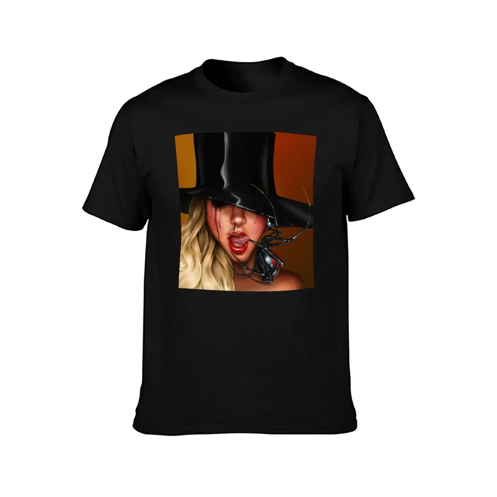 maspril in this black widow moment 2021 T-Shirt Summer Casual Cotton Tee Oversized Streetwear Tops Vintage Graphic Print
