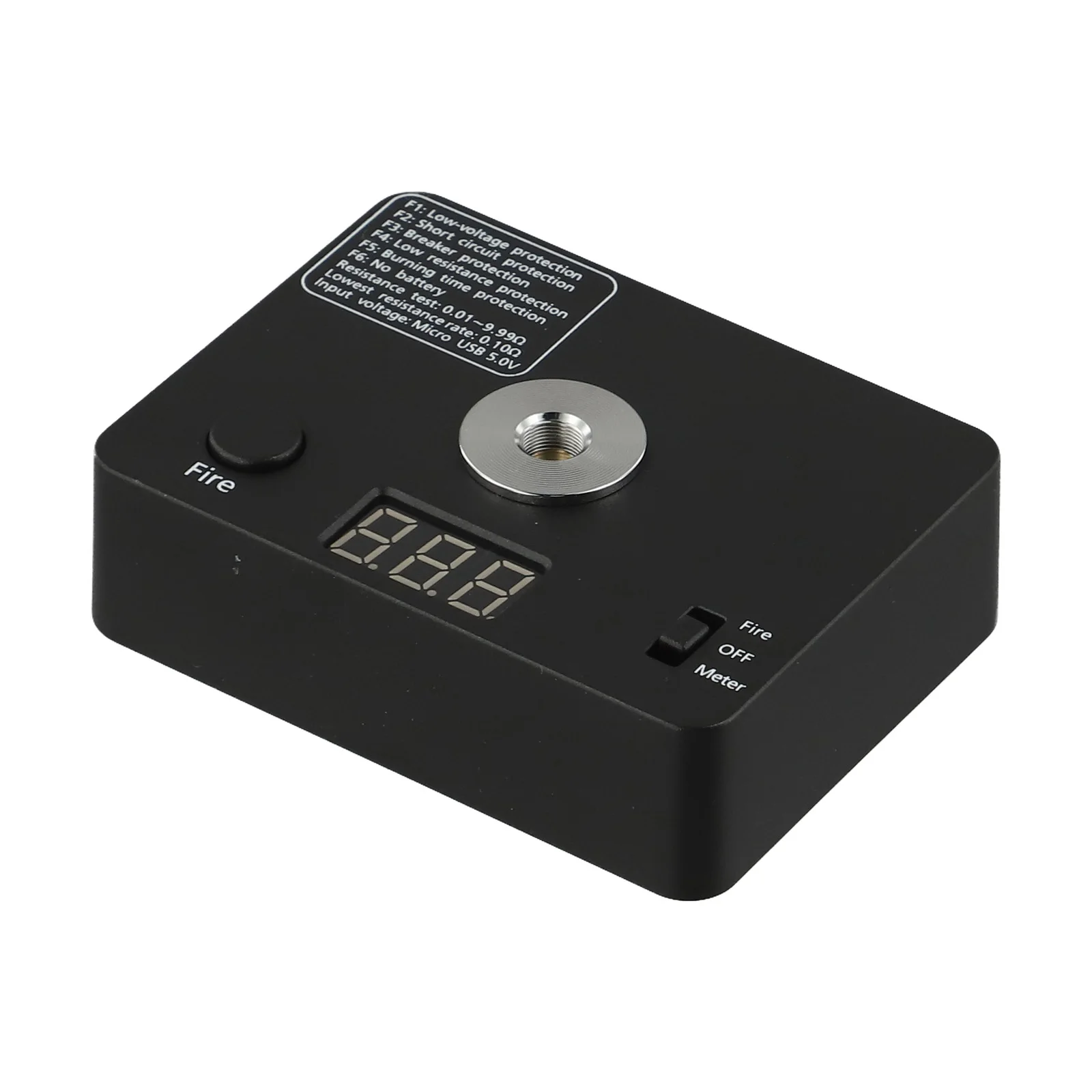Burning Resistance Voltage Measurement Tool Resistance Measurement Device Resistance Range 0.01-9.99 Requires 1 Dry Cell Battery