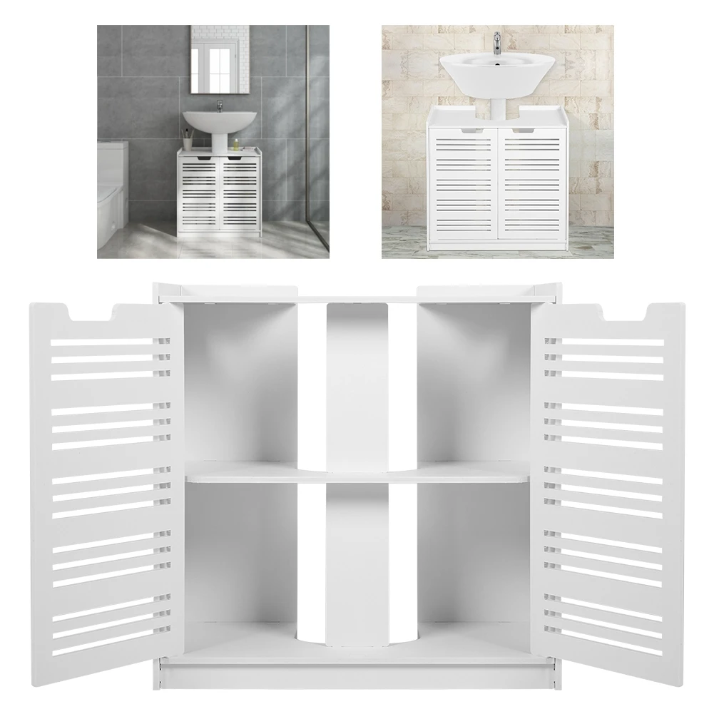 Sink Cabinet Multifunction Easy Installation High  Resistance Bathroom Cabinet Waterproof for Family Bathroom for Toilet