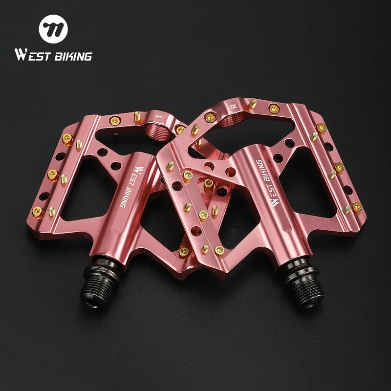 

WEST BIKING 3 Bearing Bicycle Pedal CNC Aluminum Alloy Flat Foot Pedal Sealed Bike Pedals For MTB Road Mountain Bike Parts