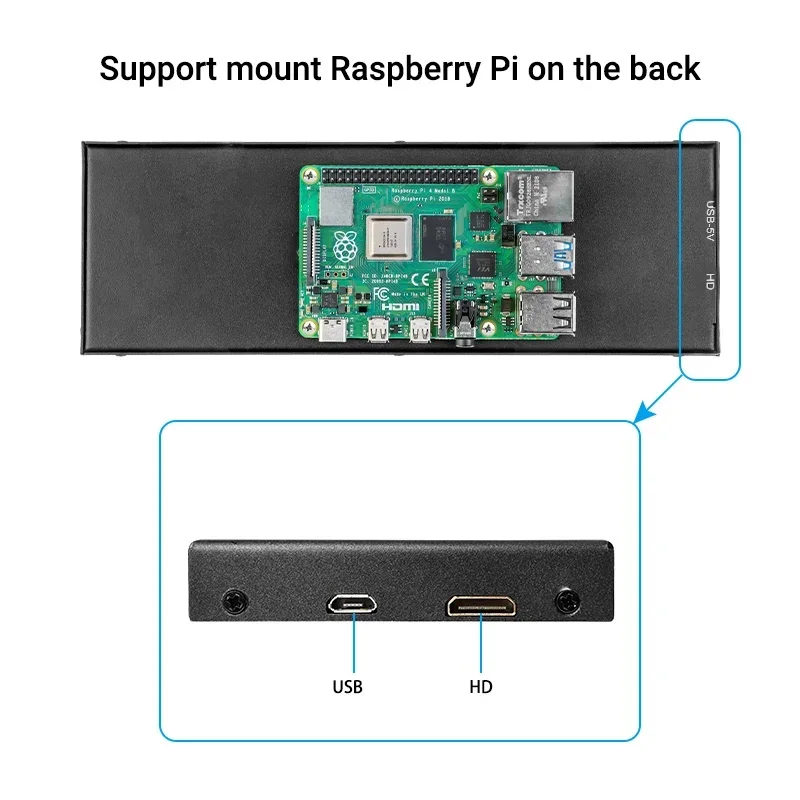 7,9-calowy monitor IPS AIDA64 Mini Gaming Monitor 400x1280 Wyświetlacz temperatury procesora Monitor pomocniczy HDMI do obudowy komputera Raspberry Pi — zdjęcie produktu 6