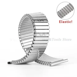 Correa de reloj elástica de Metal para hombres y mujeres, banda de expansión de acero inoxidable, accesorios de pulsera, 12mm, 14mm, 16mm, 18mm, 20mm