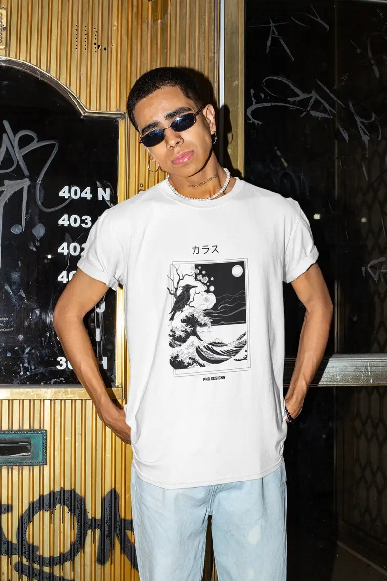 Unisex japanese shirt, Graphic t-shirt