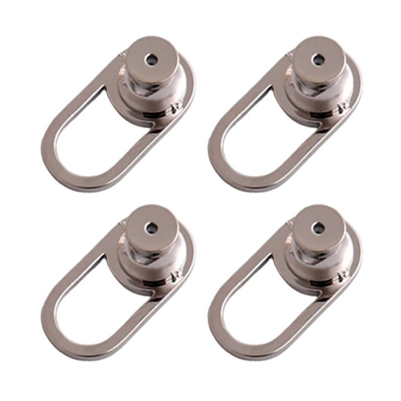 

652F Pack of 4 U Shaped Earring Lifter Backs Practical Earring Stabilizers Metal Support for Heavy Earrings and Droopy Ears