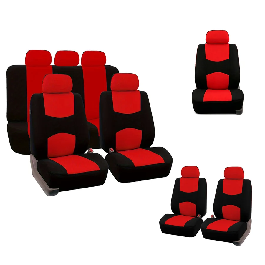 Car Seat Cover Driver / 2 Front / Full Set 5 Seats Universal Seat Protector Fit Most Cars SUVs