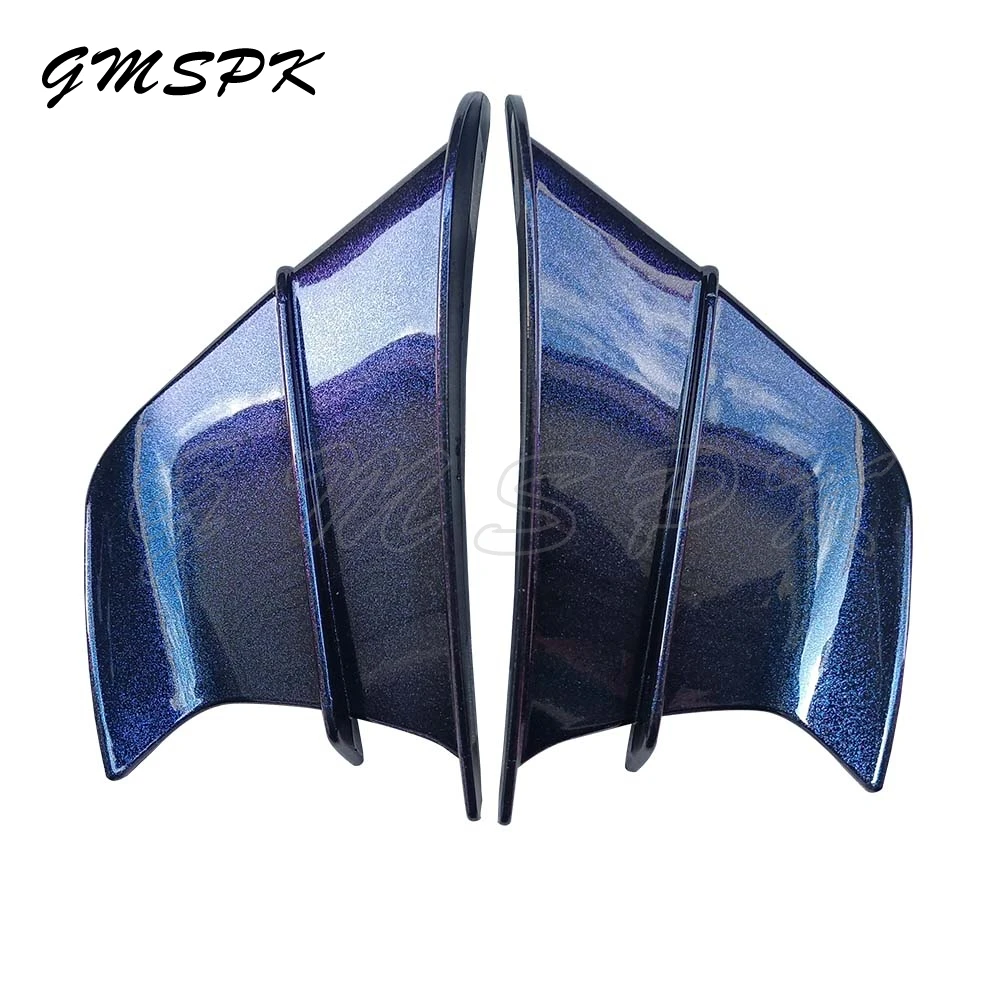 2PCS Universal Motorcycle Winglet Aerodynamic Wing Kit Front Fairing Racing Spoiler Fit for Honda Yamaha Suzuki Kwasaki