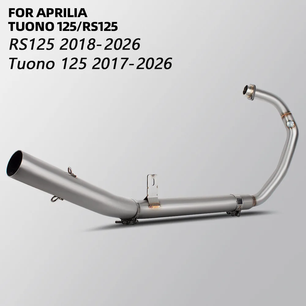 RS 125 Exhaust Manifold For Aprilia RS125 Tuono125 Tuono 125 2017-2026 Motorcycle Exhausts Sport Racing 51MM Front Link Pipe