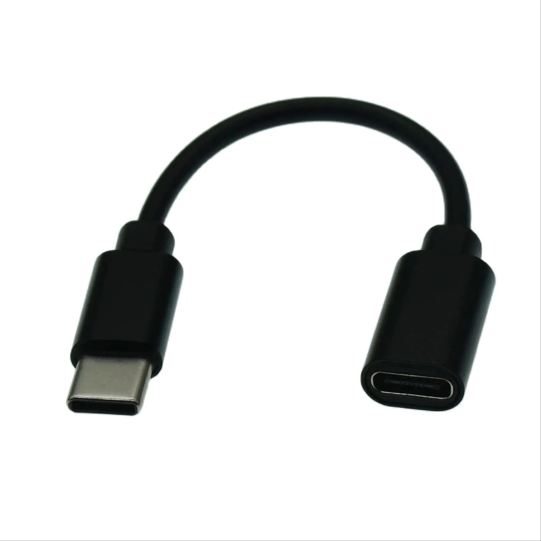 USB C 타입 익스텐션 코드, 수-암 고속 충전, 날짜 짧은 케이블, 익스텐더 충전기 커넥터, 0.1m, 0.25m, 0.5m, 2m