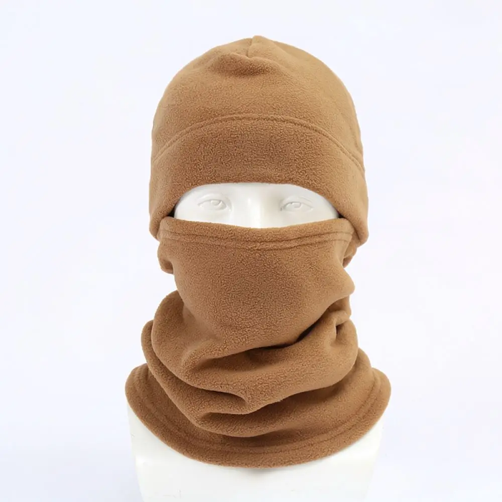 Thermal Fleece Camo Cap Winter Windproof Cycling Hood Hiking Skiing Face Mask Unisex Outdoor Tactical Thermal Headwear