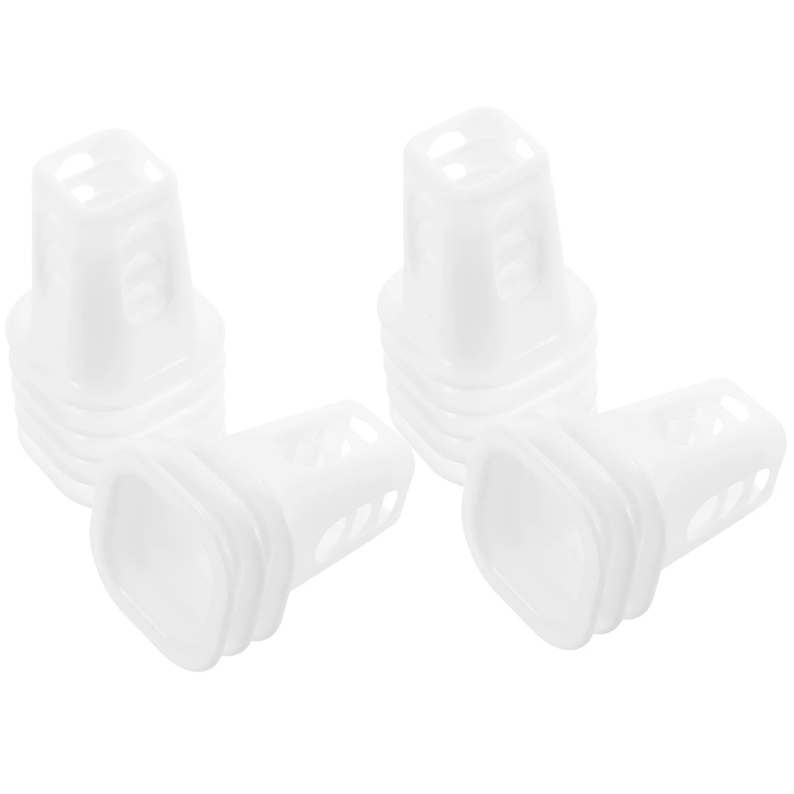 

50pcs Square Hydroponic Planting Baskets Pp Plastic Soilless Culture Pots For Indoor Garden Vegetable Growing White Flowerpot