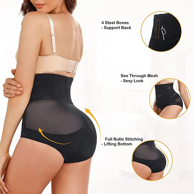 High Waisted Body Shaper X-shaped Girdles Tummy Control Shapewear Panties Slimming Waist Trainer Butt Lifter Underwear Shapers