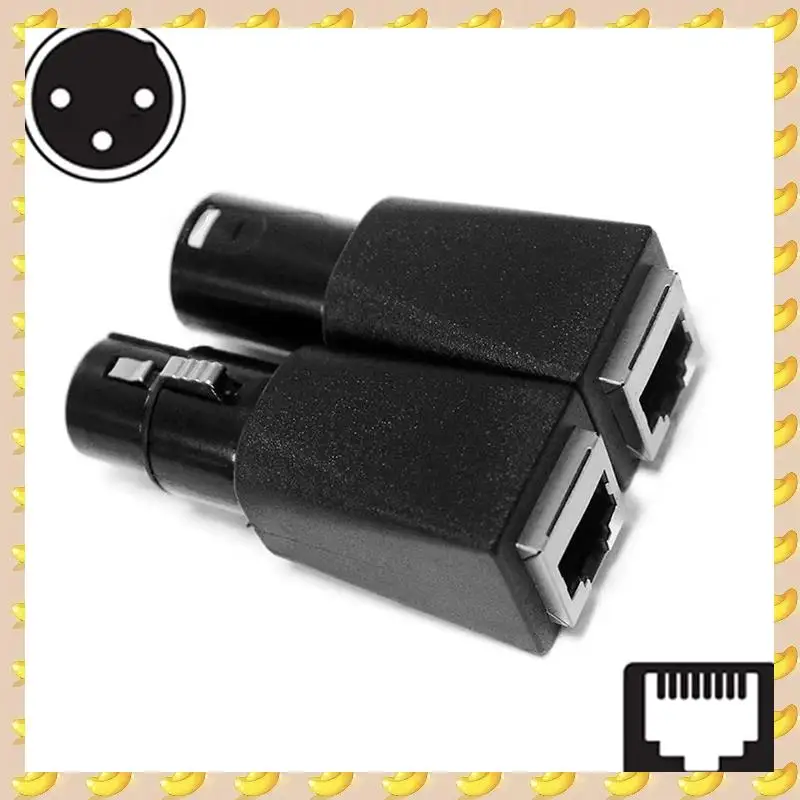 

A45U DMX To RJ45 Connector RJ45 Ethernet To 3 Pin XLR DMX Female & Male Adapter Sets (3PIN 10Pair)
