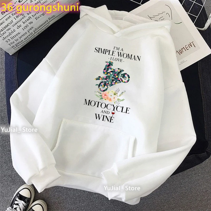 Nur EINE Frauen, Die Liebt Motorrad Grafik Druck Grau Hoodies Mädchen Sunflower Blumen Sweatshirt Femme Coole Lustige Trainingsanzug Mantel
