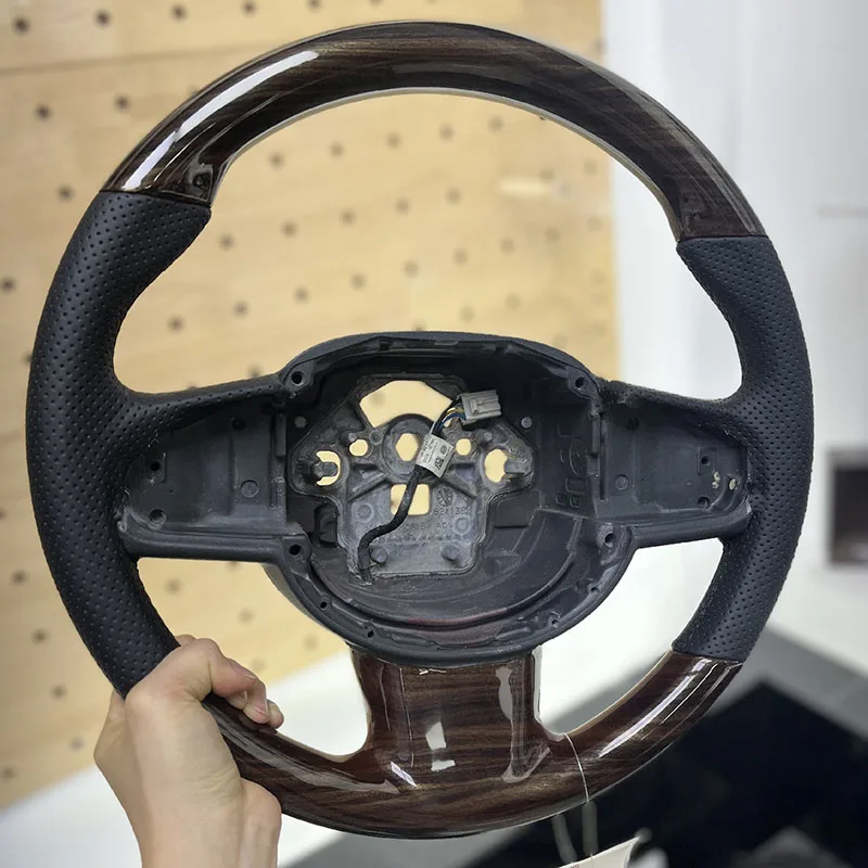 For Volvo XC90 S80 XC60 S90 V70 V50 S40 V60 XC70 V40 2017 2018 2019 2020 Wooden Leather Steering Wheel