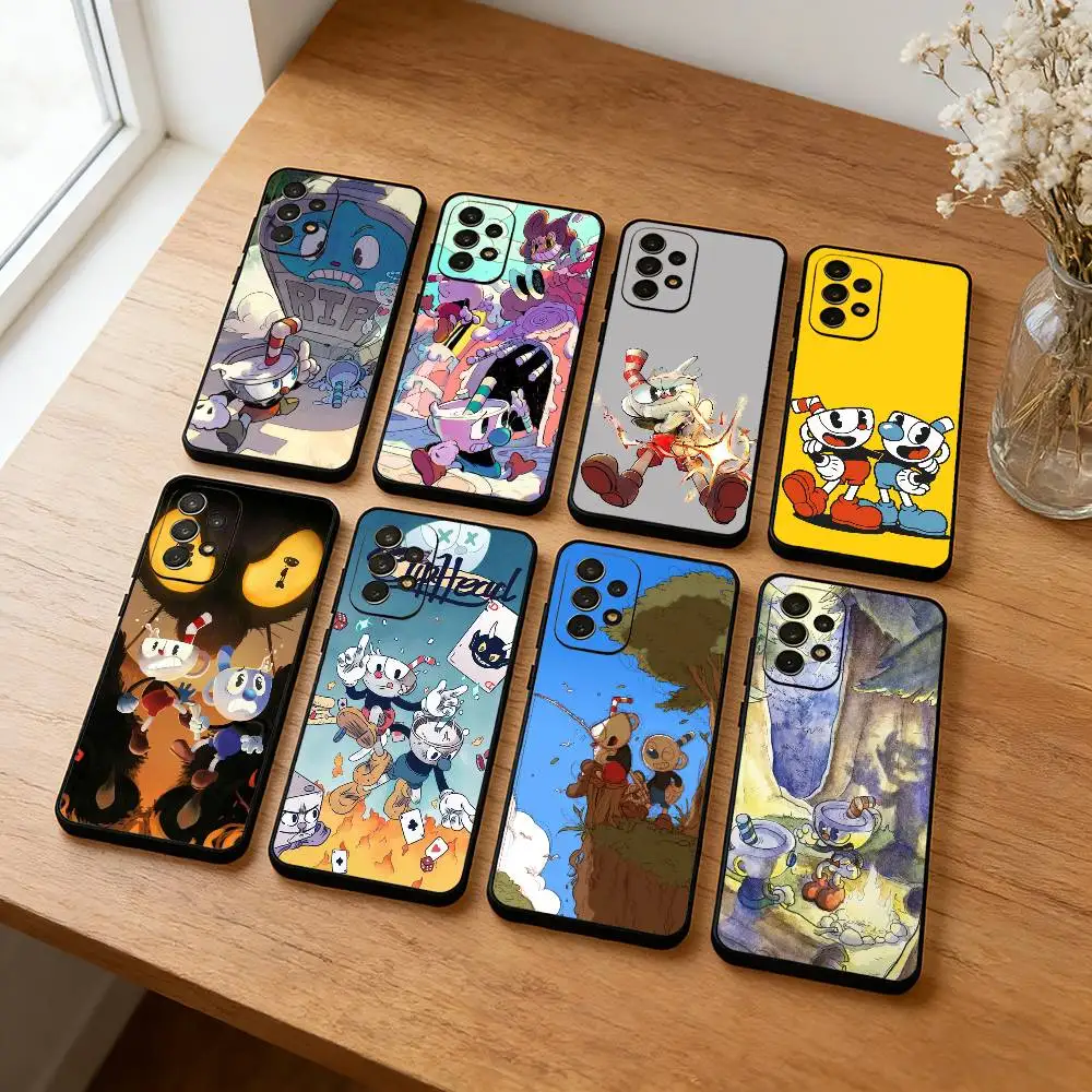 

Cuphead G-Game Phone Case For Samsung S25,S24,S23,S22,S21,S20,Plus,Soft Black Shell